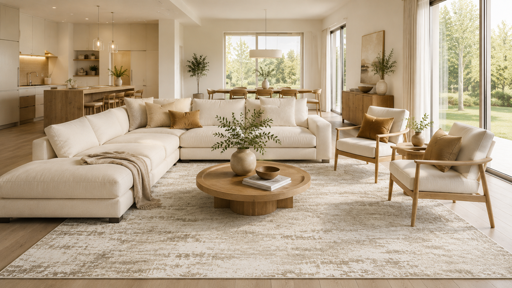 Best washable rugs for modern homes that look calm